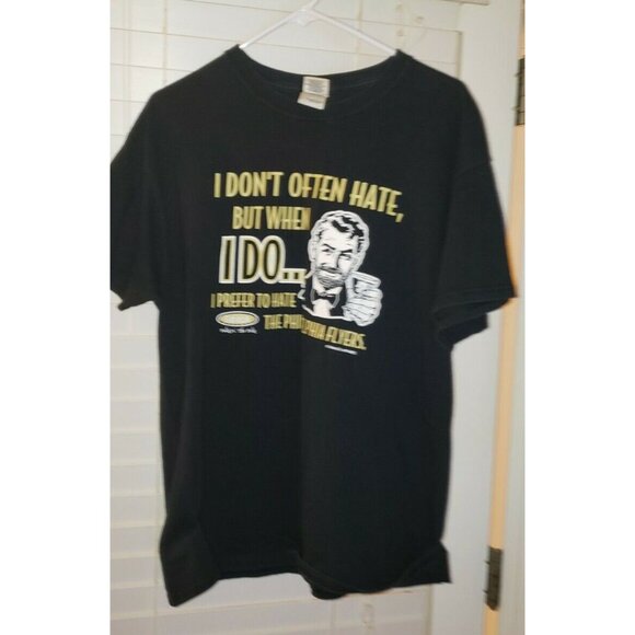 I PREFER TO HATE THE PHILADELPHIA FLYERS t shirt preowned mens LARGE     G1 - Picture 4 of 10